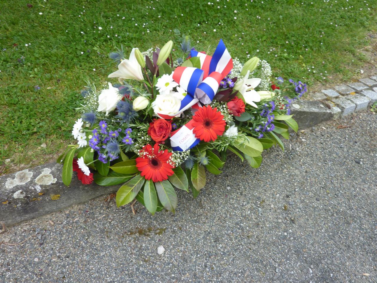The wreath for the war memorial